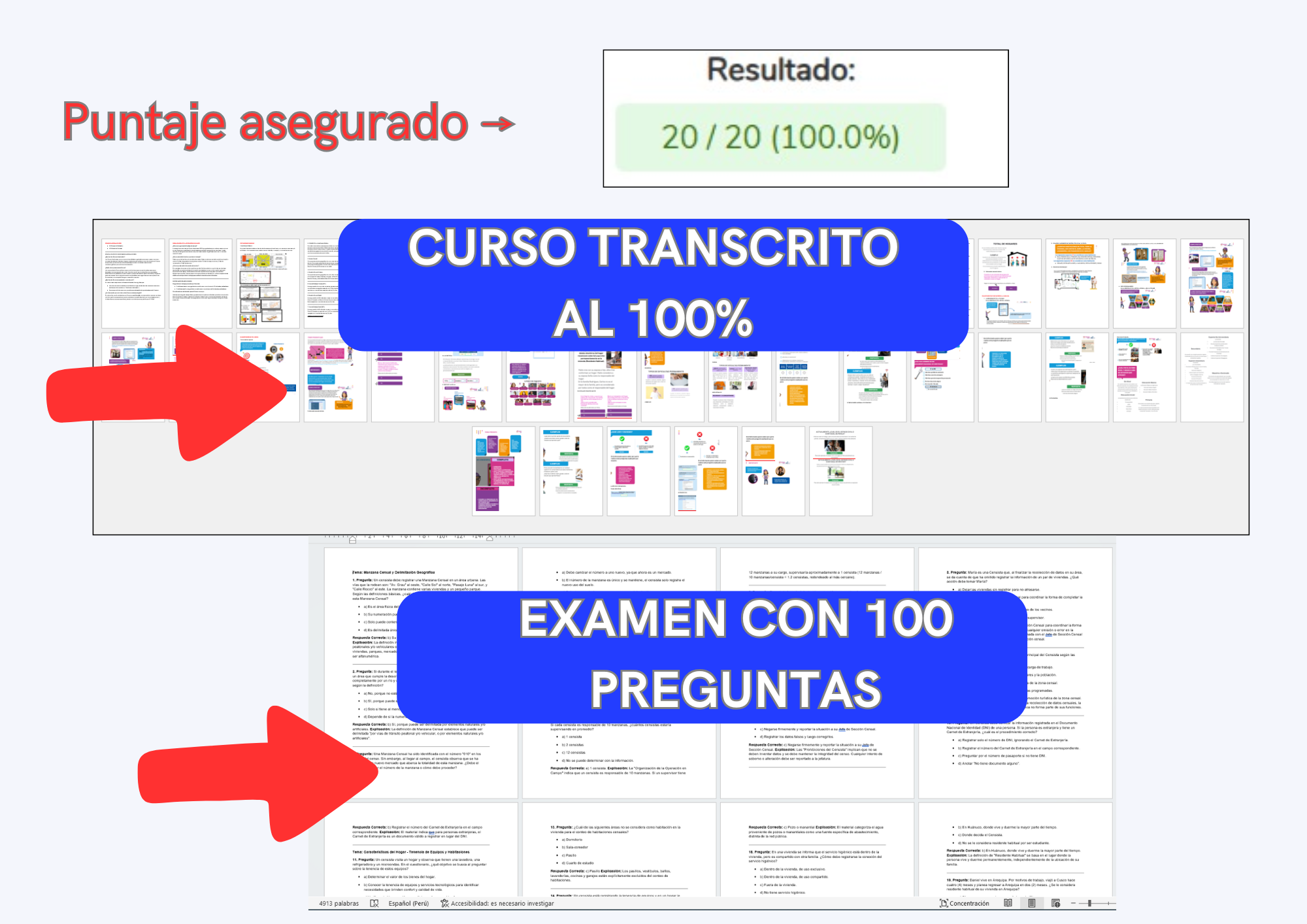 Mi Puntaje en el Examen